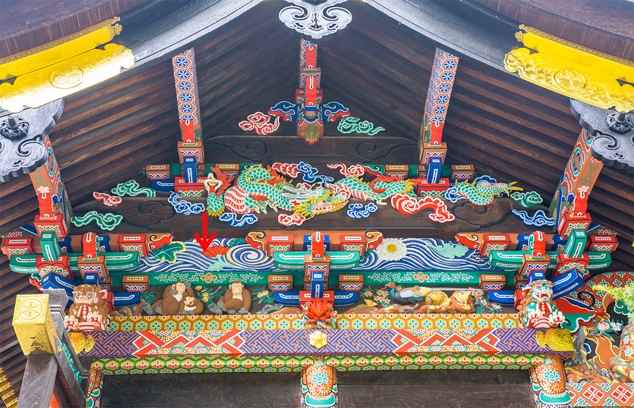 秩父神社 お元気三猿の彫刻