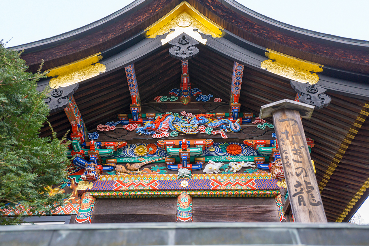 秩父神社 つなぎの龍の彫刻