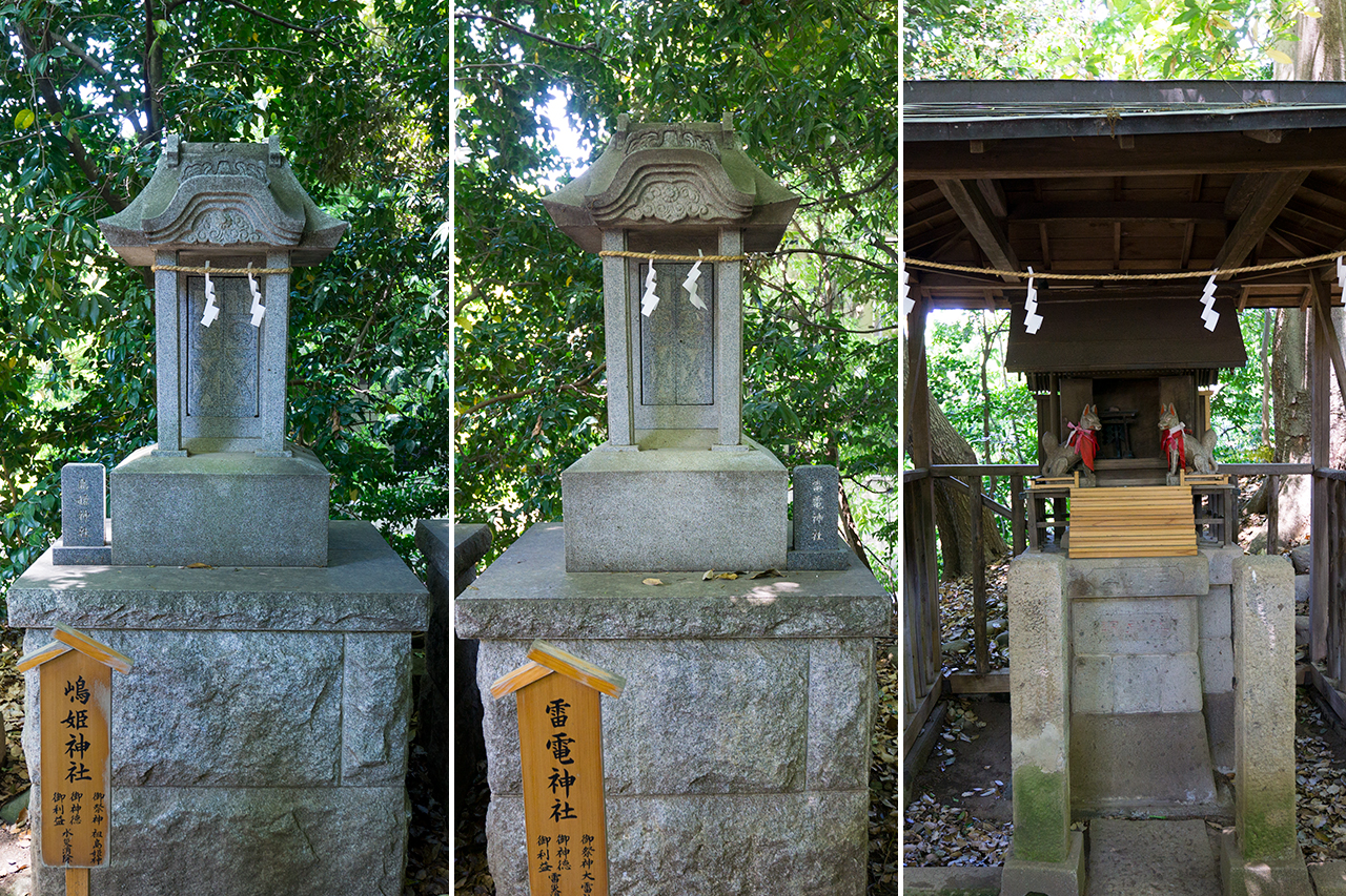 嶋姫神社・雷電神社・三峯神社 社殿