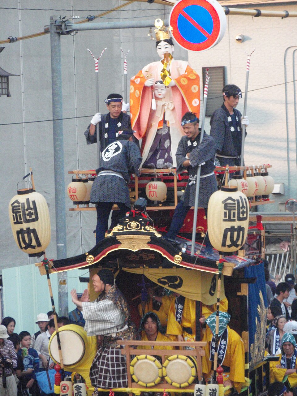 川越まつり 山車の曳き回し