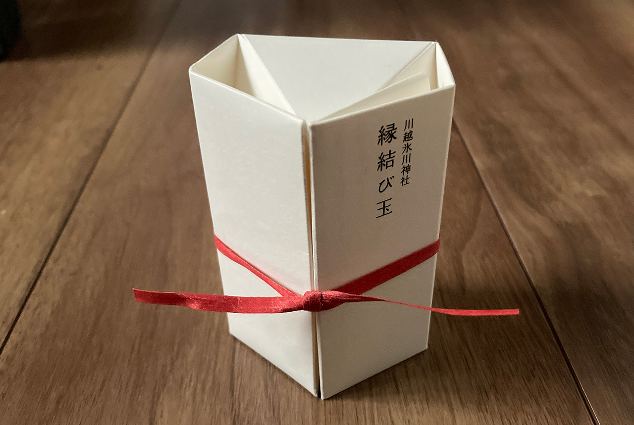 川越氷川神社 縁結び玉 専用箱 完成