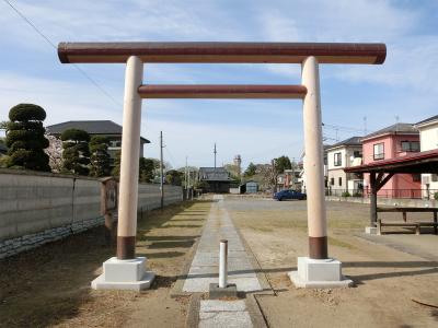 見田方八坂神社 鳥居