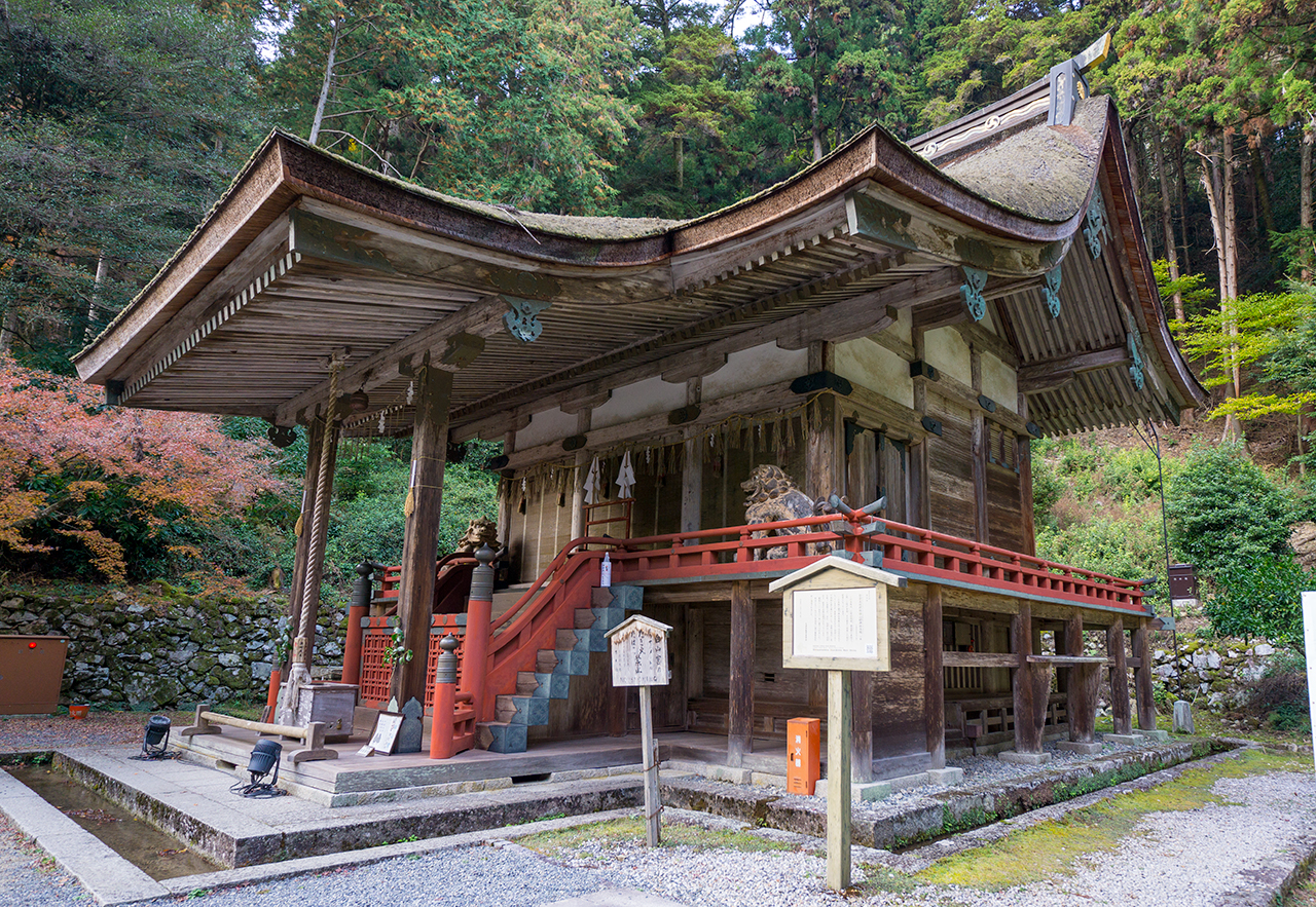 日吉大社 白山宮 本殿ななめ