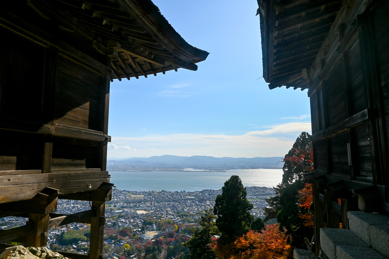 日吉大社 奥宮山頂からみえる景色