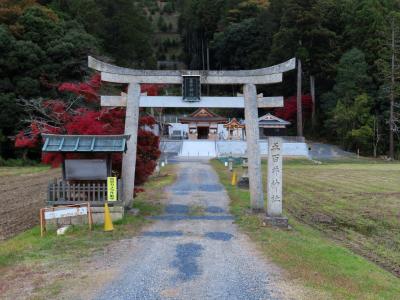 五百井神社 鳥居と拝殿