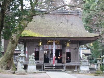 波久奴神社 拝殿