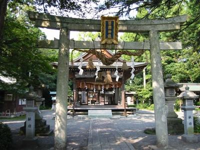 藁園神社 鳥居と拝殿