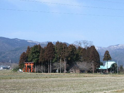 津野神社 遠景