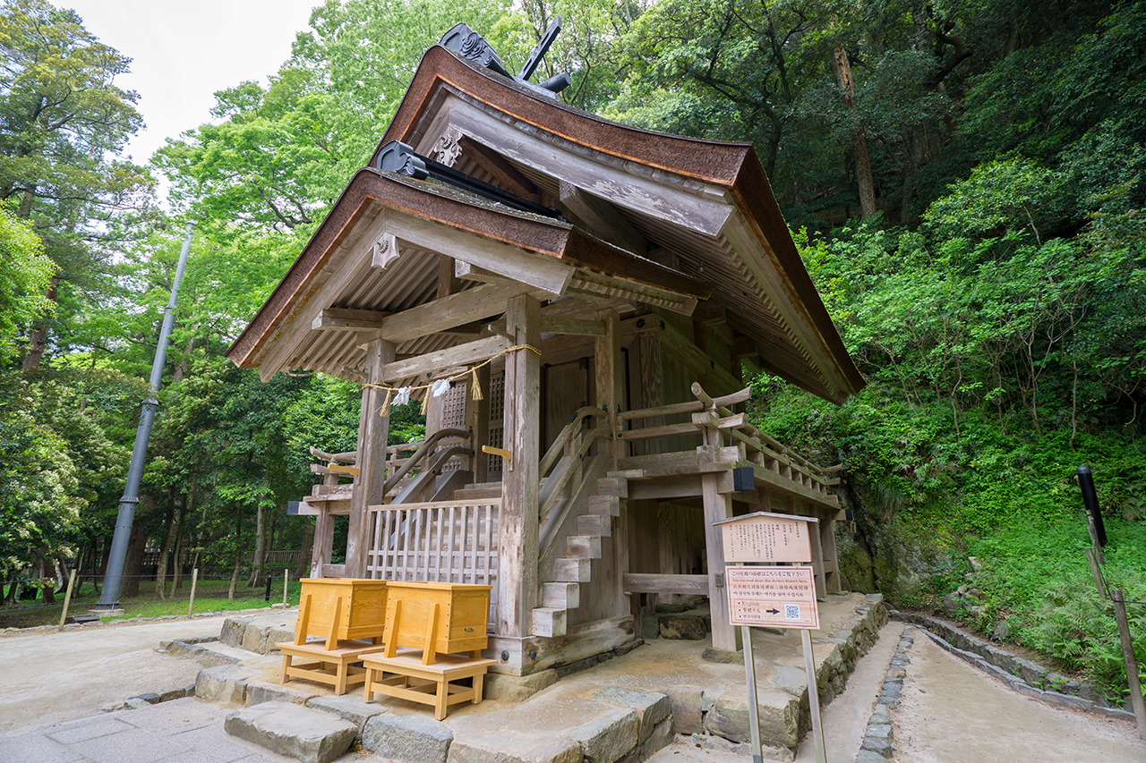 素鵞社 社殿斜め