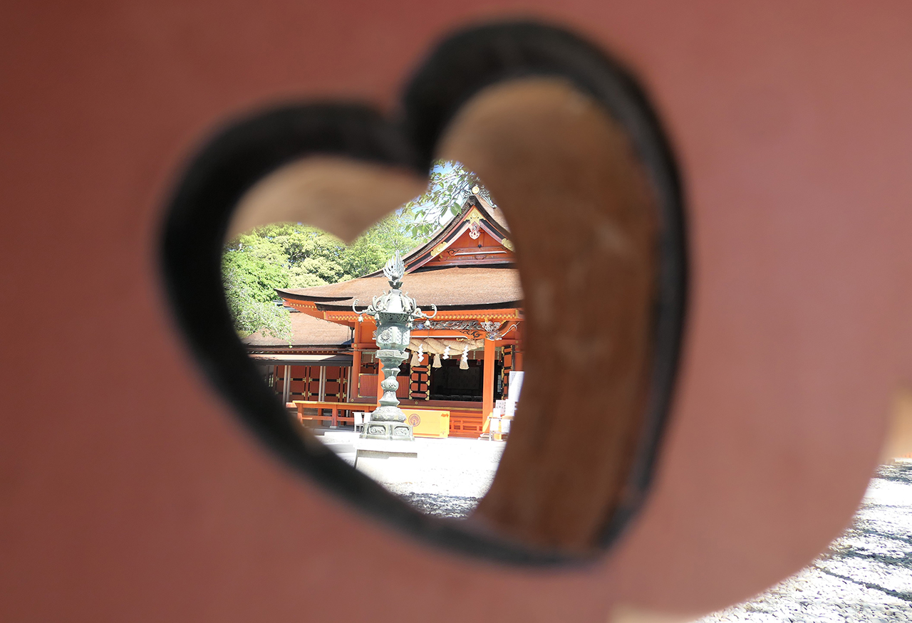 ハートの小窓