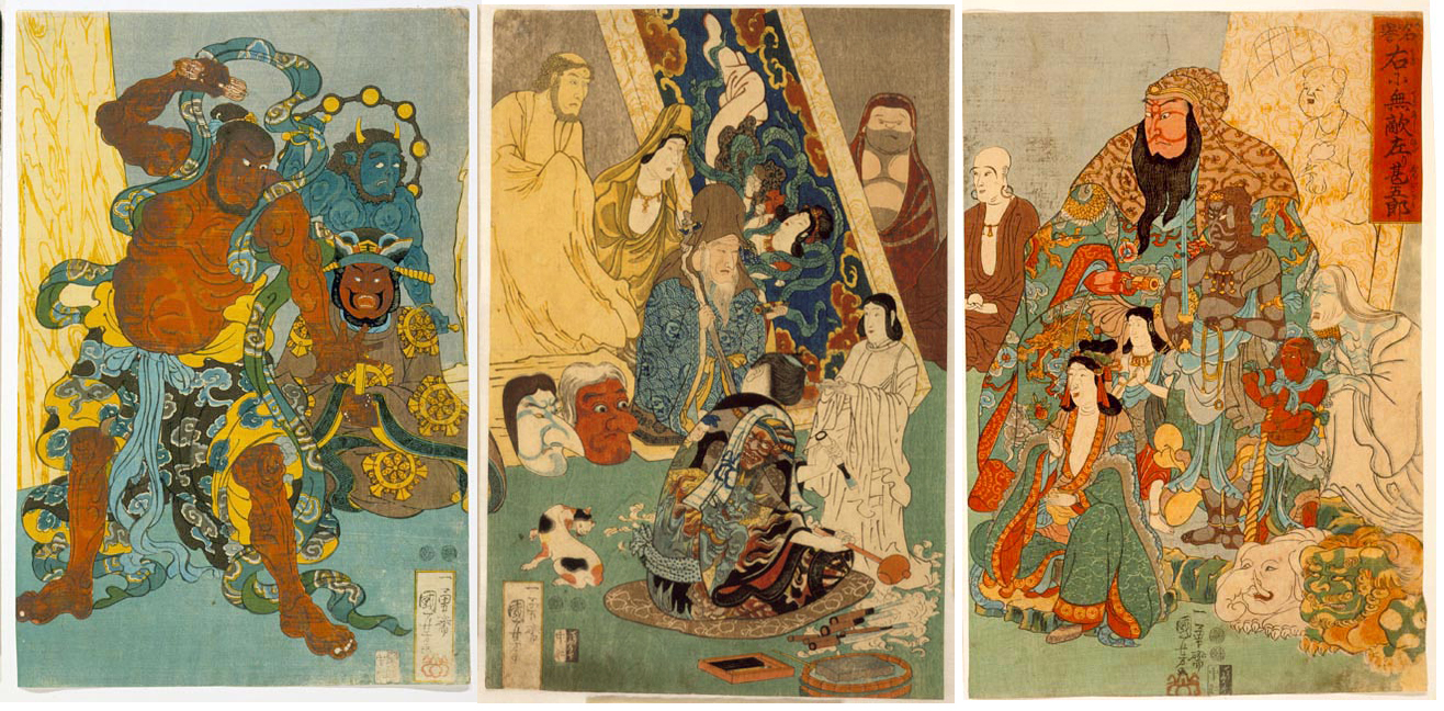 左甚五郎の浮世絵