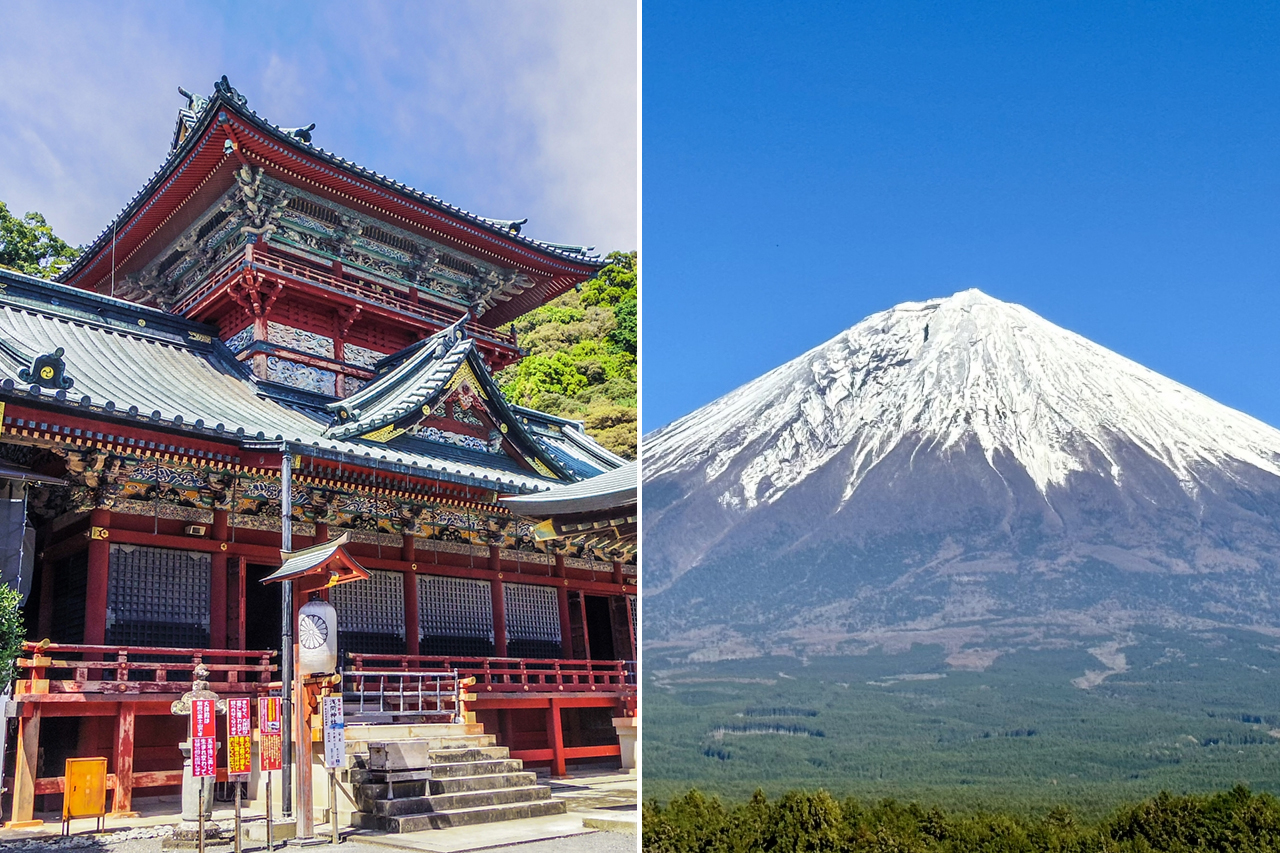 富士山を模した大拝殿