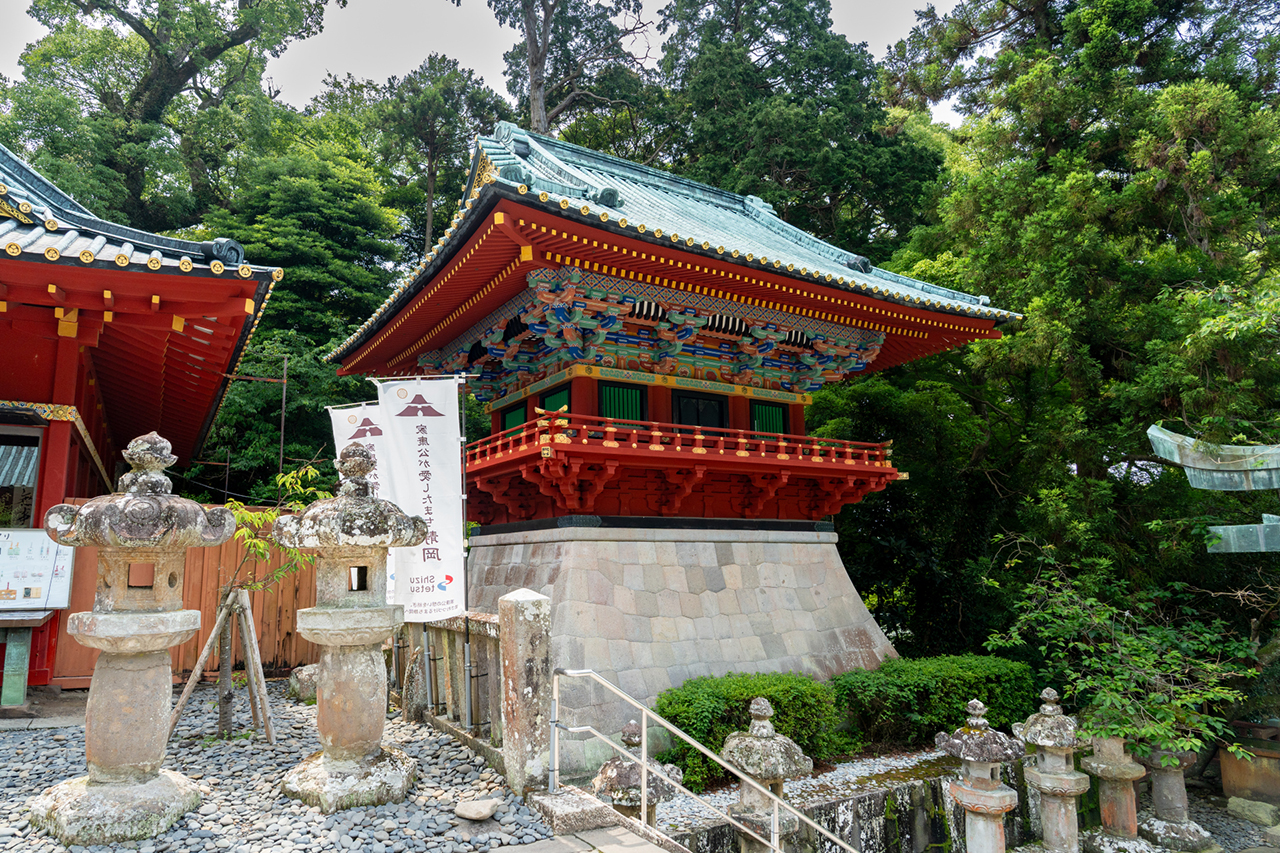 久能山東照宮 見下ろした鼓楼