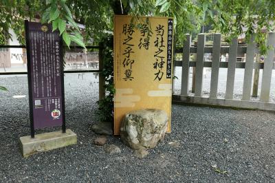小國神社 立ち上がり石