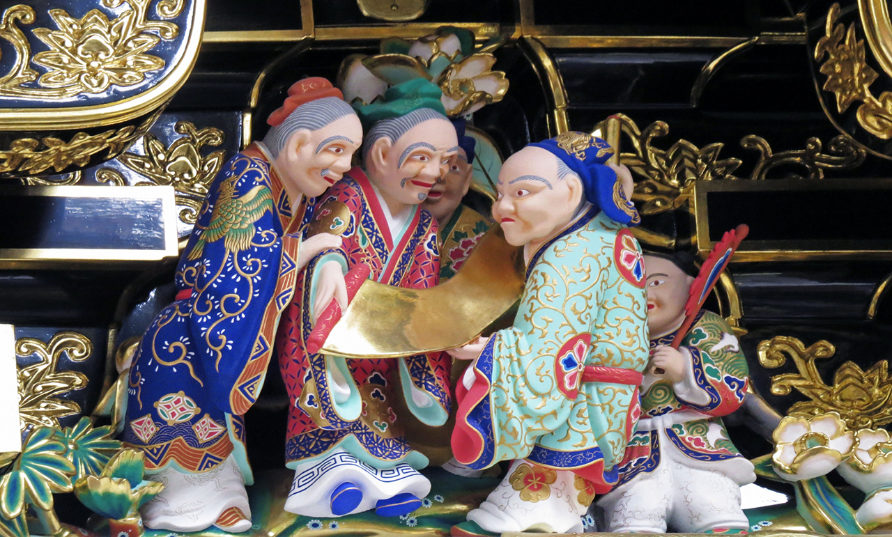 陽明門 仙人の彫刻