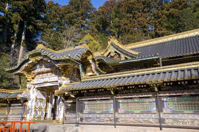 日光東照宮 唐門と拝殿と本殿
