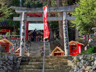 坂本八幡神社 鳥居と石段