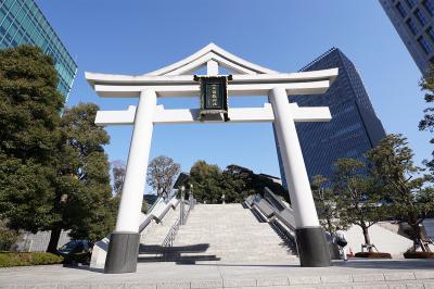 日枝神社 裏参道の山王鳥居