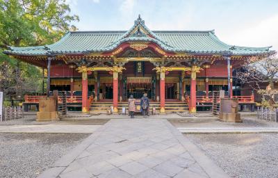 根津神社 拝殿 正面 