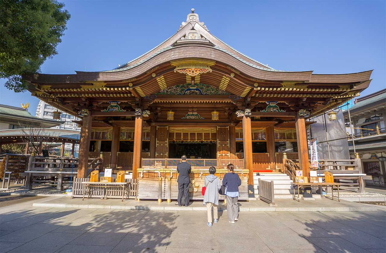 湯島天満宮 拝殿 正面 