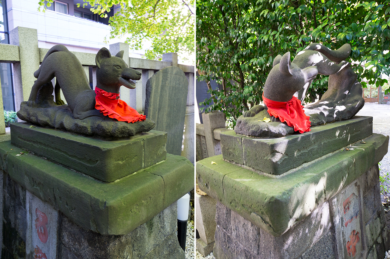 織姫神社・稲荷神社 稲荷像 