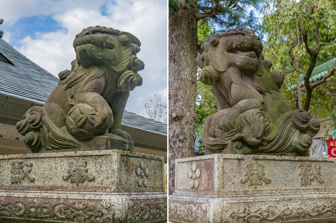 花園稲荷神社側の入口
