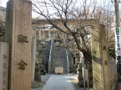 元三島神社 鳥居と拝殿