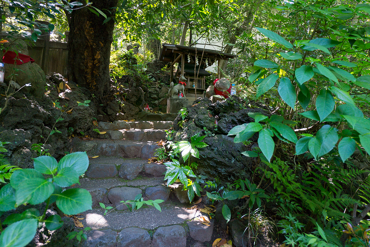 西行稲荷の石段と社殿