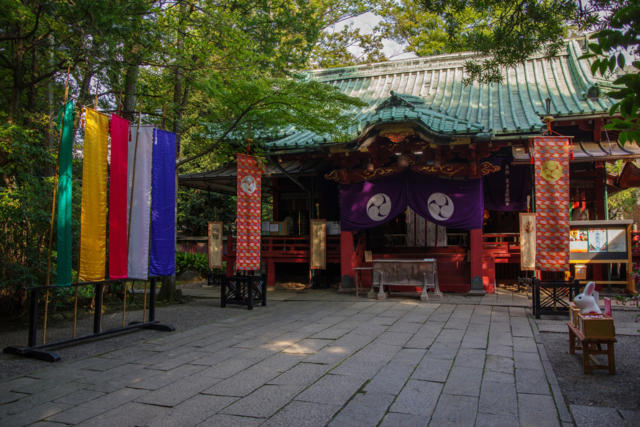 例祭の時期の拝殿