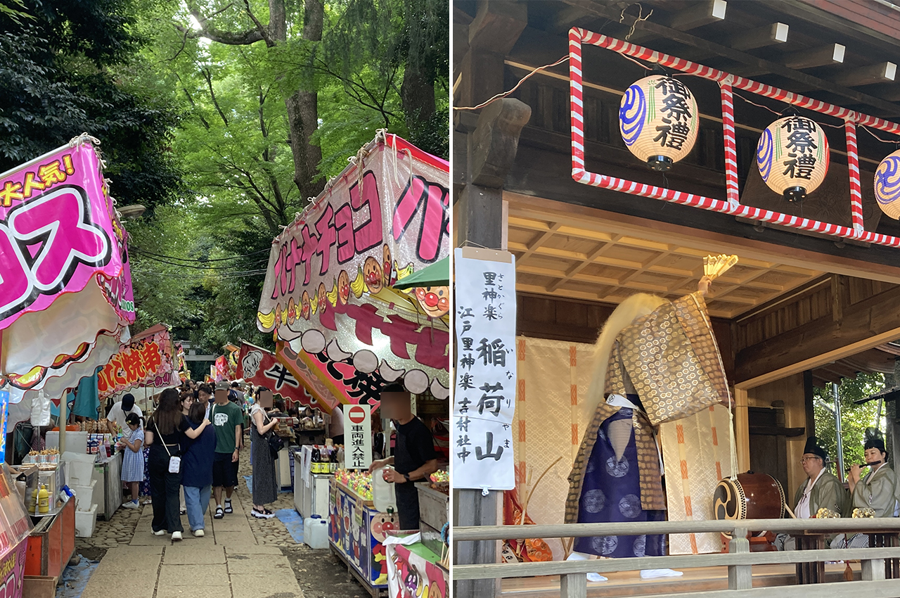 例大祭 出店と神楽