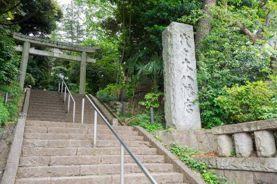 代々木八幡宮 社号標と一の鳥居