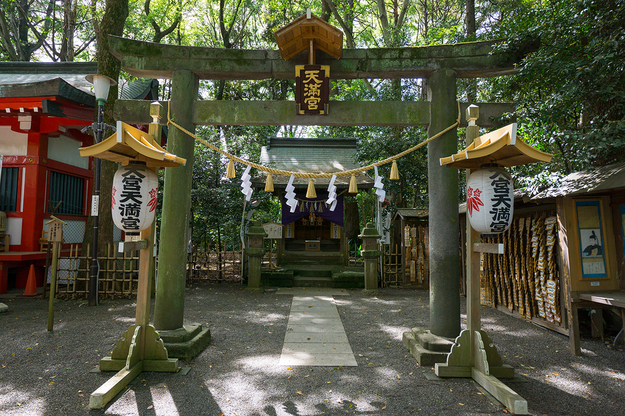 大宮天満宮の鳥居と社殿