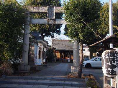 天沼熊野神社 鳥居と拝殿