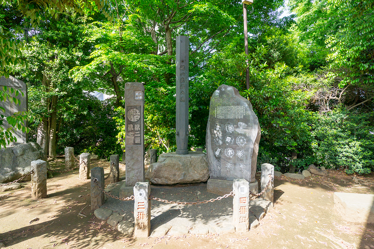 東京八名勝入選の碑