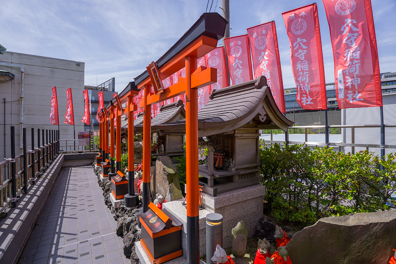 篠山稲荷・幸稲荷・末廣稲荷・航空稲荷 4社一覧