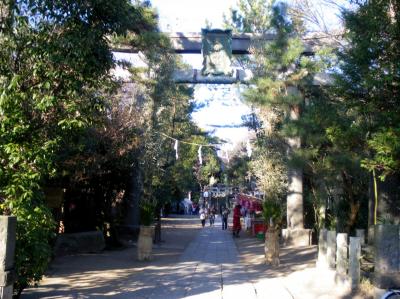篠崎浅間神社 鳥居と参道