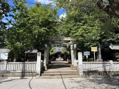 石神井氷川神社 鳥居と拝殿
