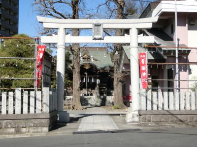 青砥神社 鳥居と拝殿