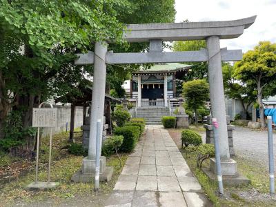 上今井香取神社 鳥居と拝殿