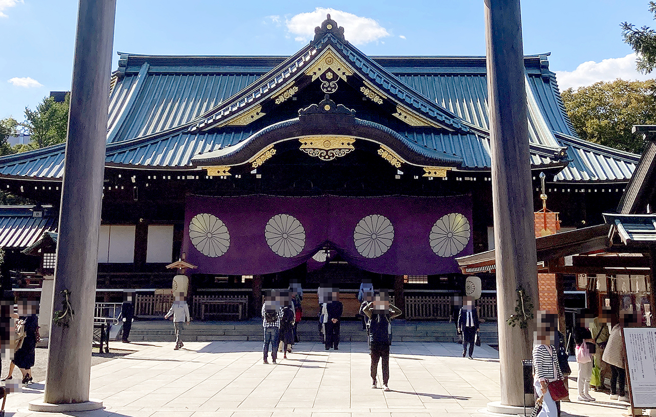 垂れ幕 紫