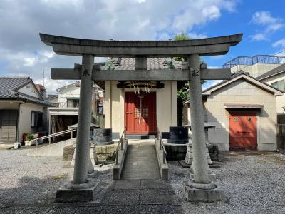 中曽根神社 鳥居と拝殿