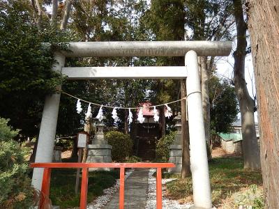 神明社 鳥居と拝殿