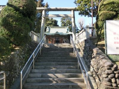諏訪神社 鳥居と拝殿