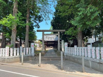中村八幡神社 鳥居と拝殿