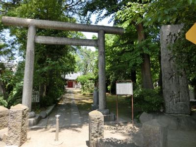 船方神社 鳥居と社号標