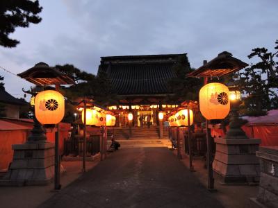 放生津八幡宮 放生津八幡宮例大祭の拝殿