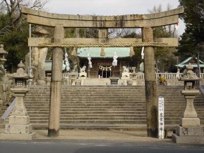 忌宮神社 鳥居と拝殿