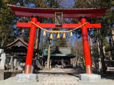 冨士山下宮小室浅間神社 鳥居と拝殿