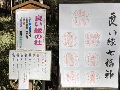 日光二荒山神社の良い縁の社御朱印(見本)